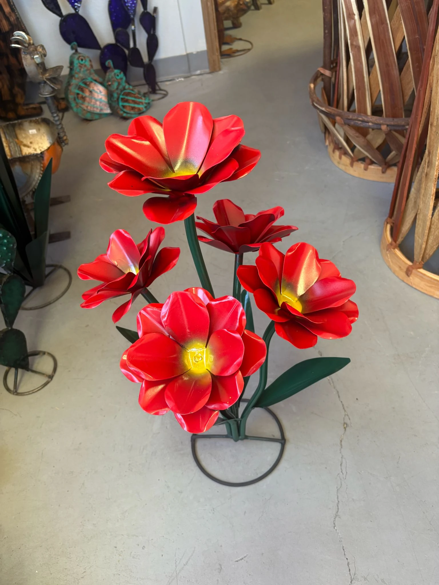 Copper Sun Wall Sculpture